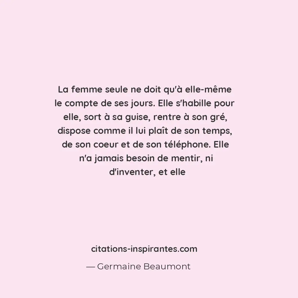 Citation de Germaine Beaumont