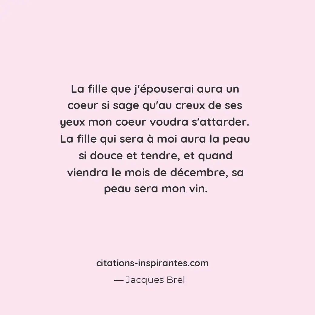 Citation de Jacques Brel