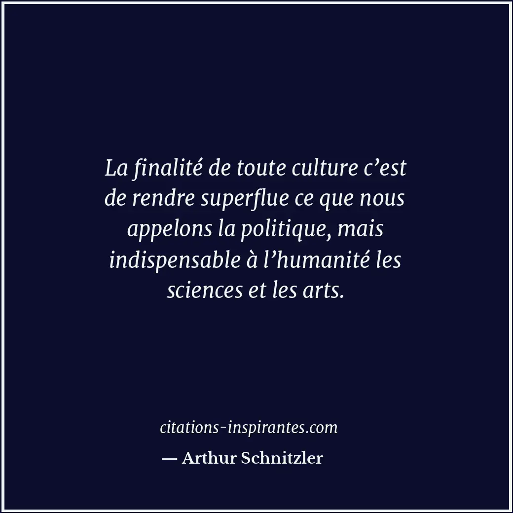 Citation de Arthur Schnitzler