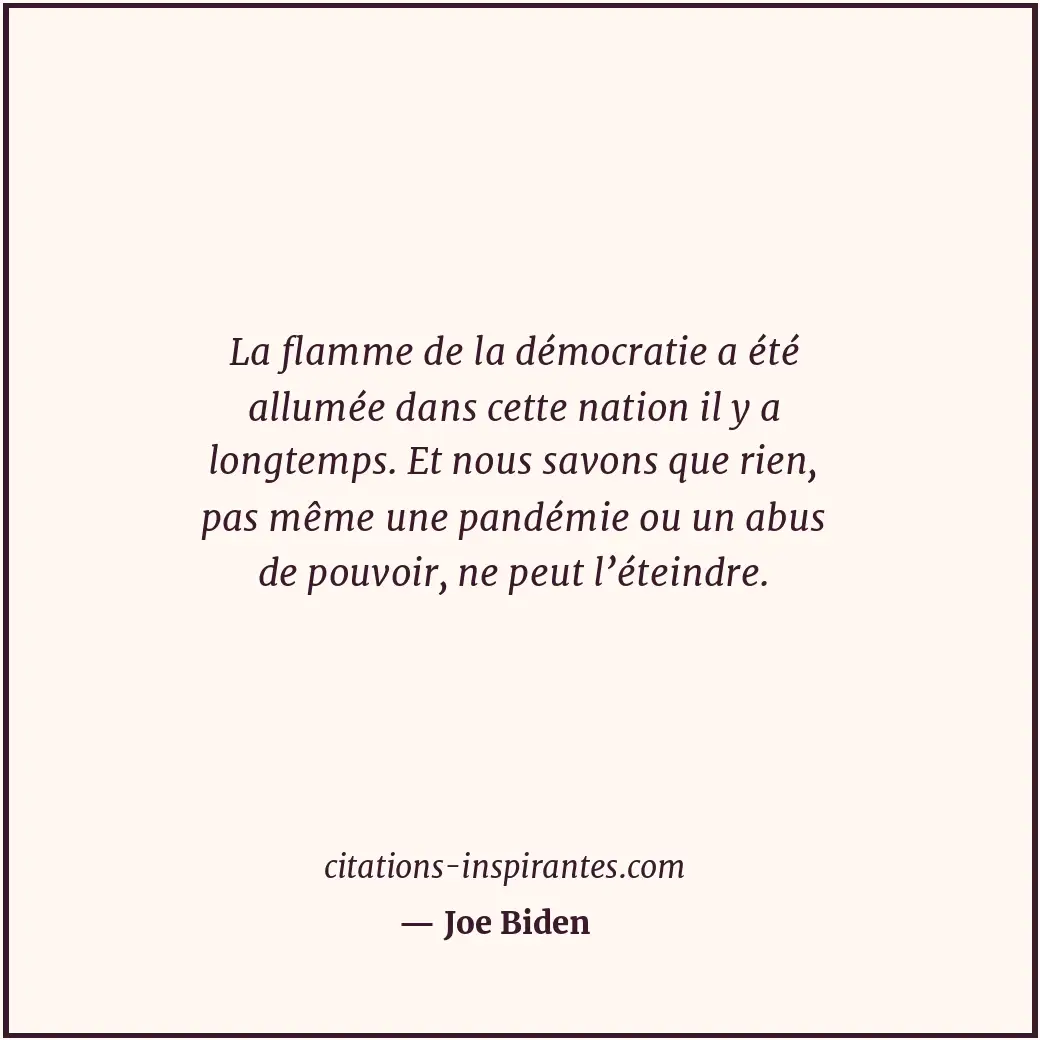 Citation de Joe Biden