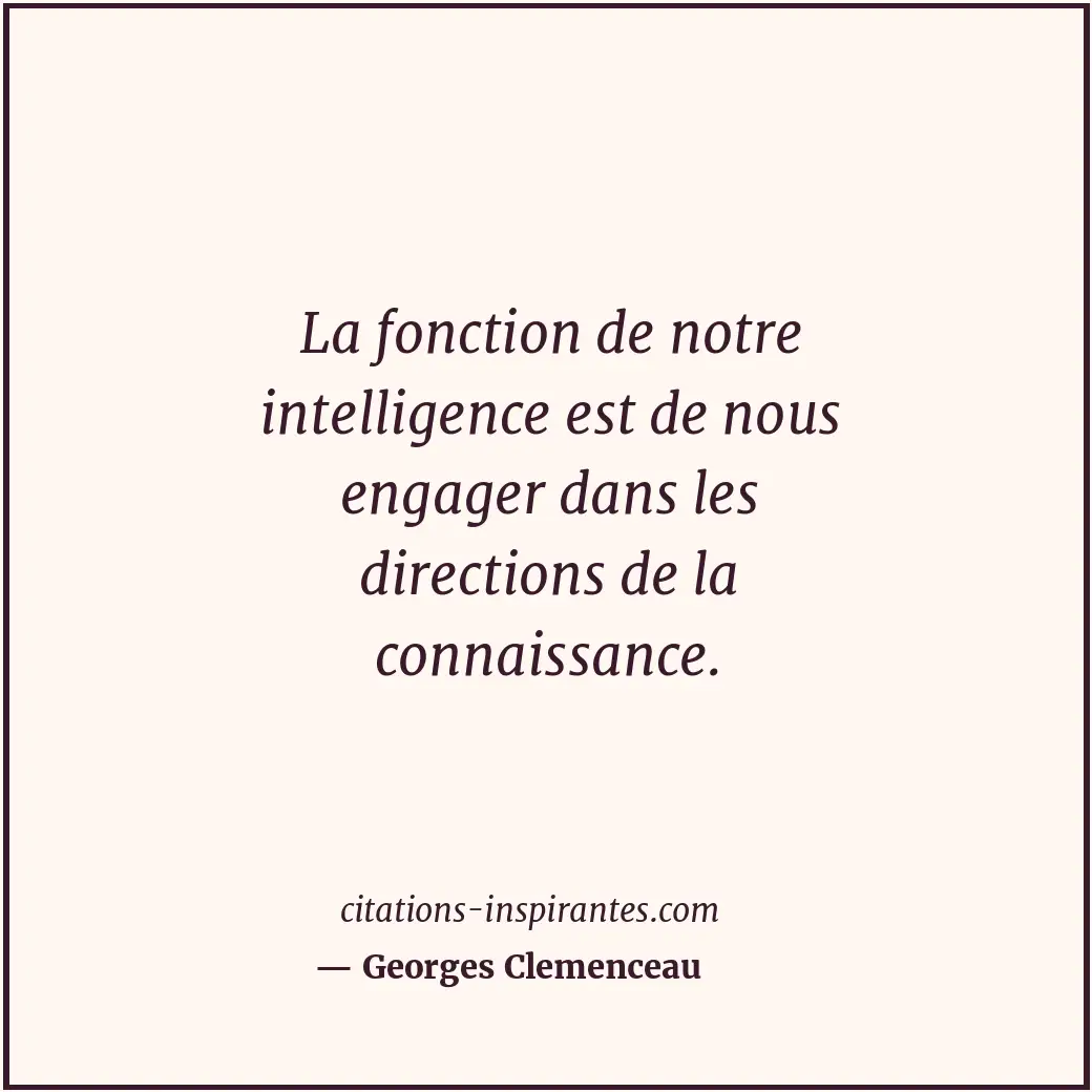 Citation de Georges Clemenceau