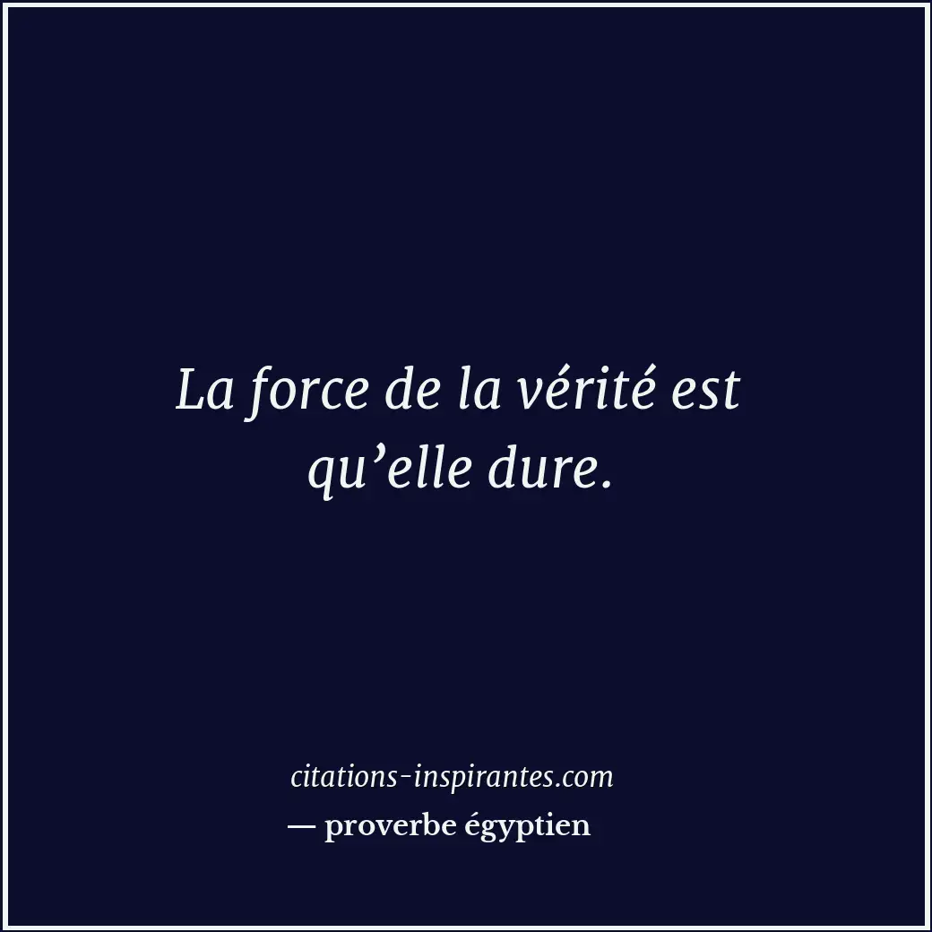 Citation de proverbe égyptien