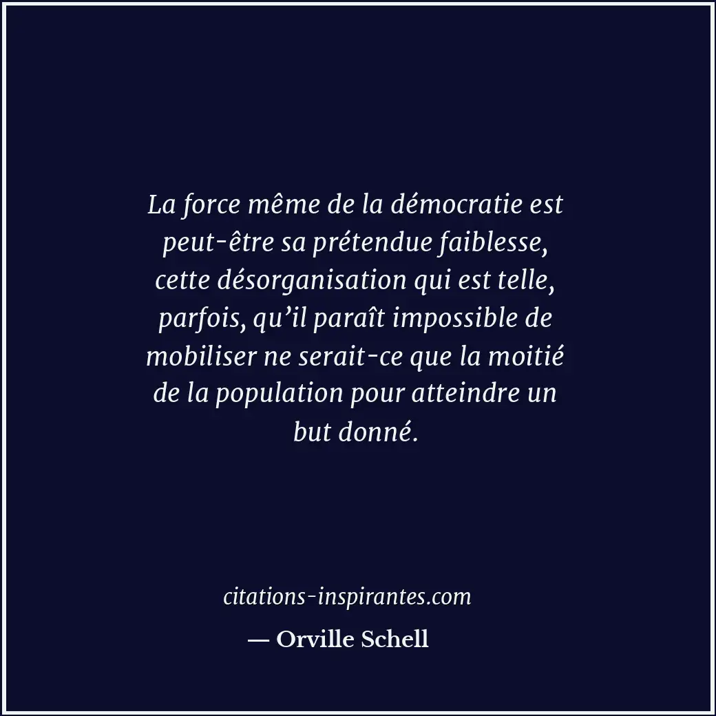 Citation de Orville Schell