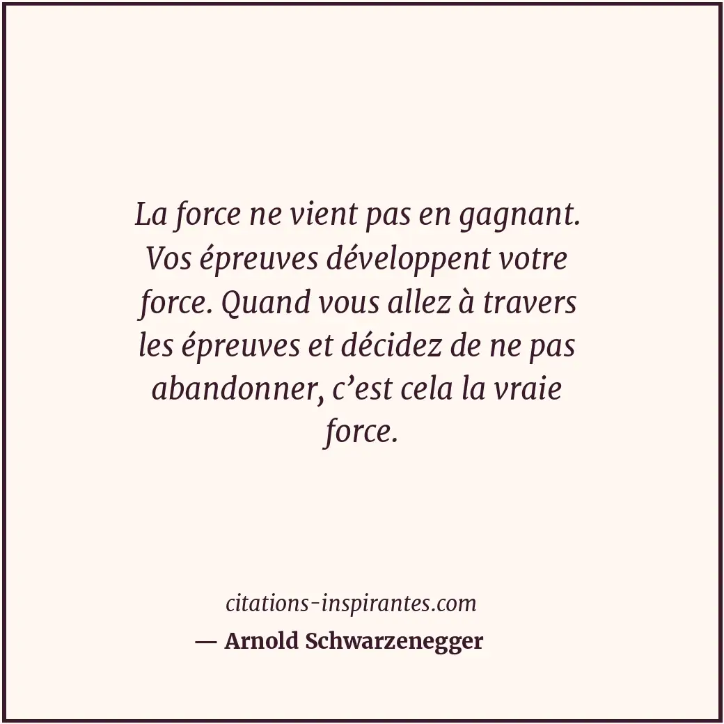 Citation de Arnold Schwarzenegger