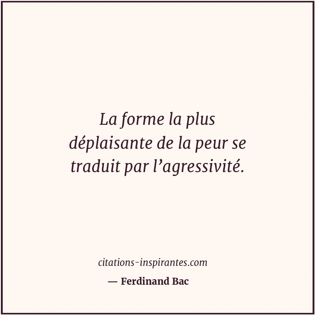 Citation de Ferdinand Bac
