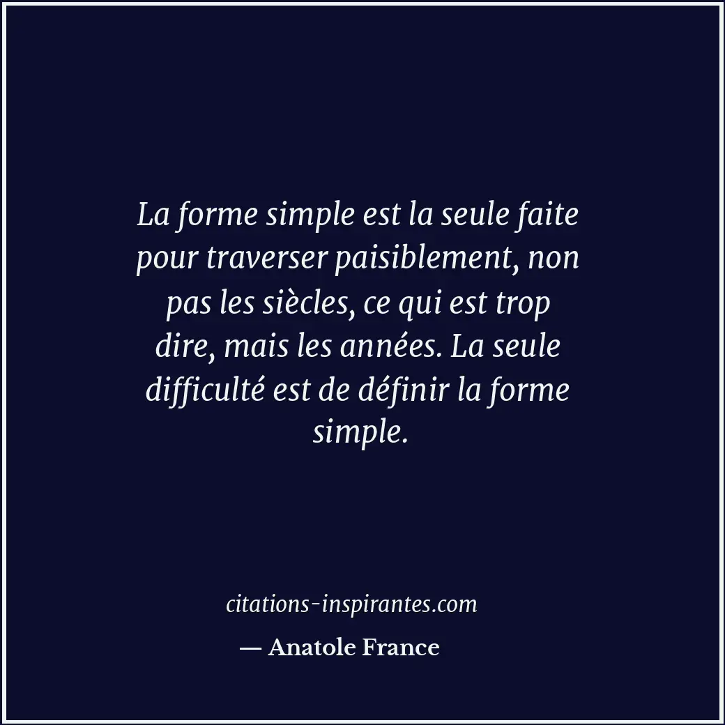 Citation de Anatole France