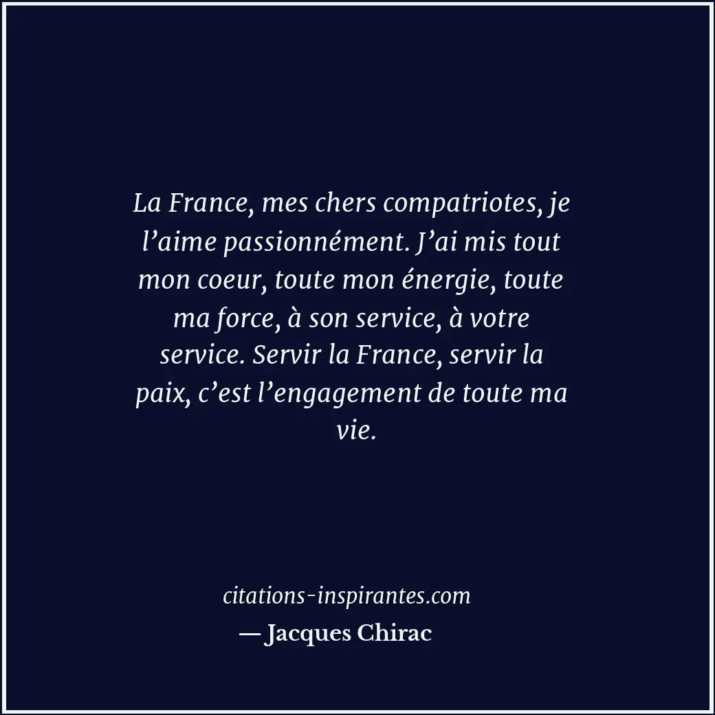 Citation de Jacques Chirac