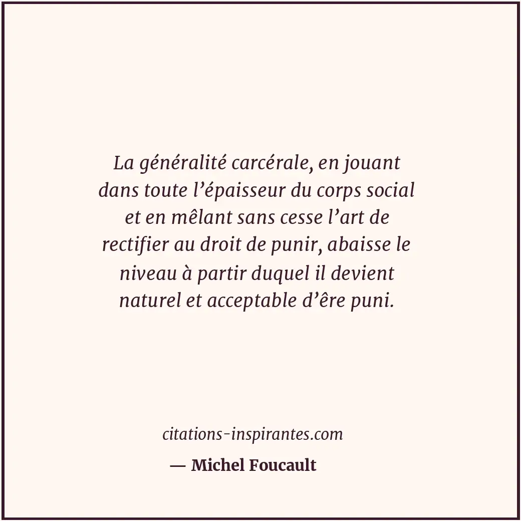 Citation de Michel Foucault