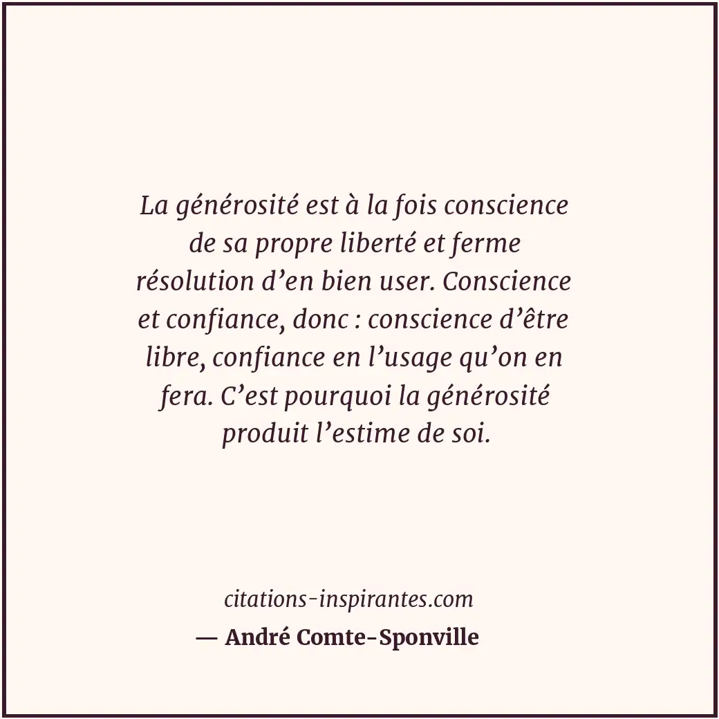 Citation de André Comte-Sponville