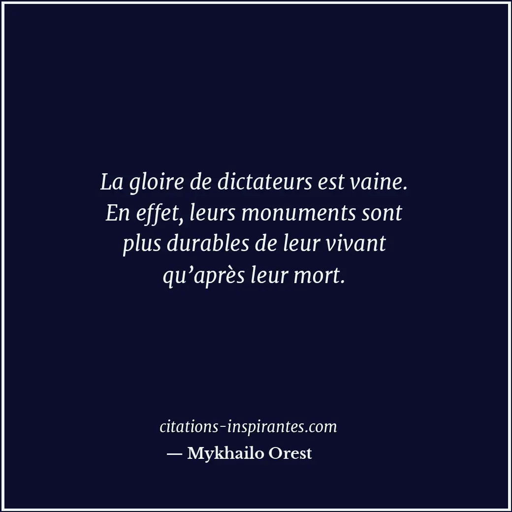 Citation de Mykhailo Orest