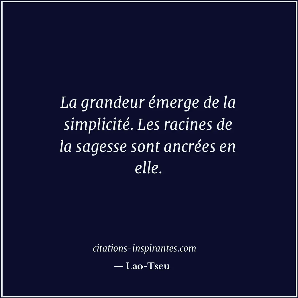 Citation de Lao-Tseu