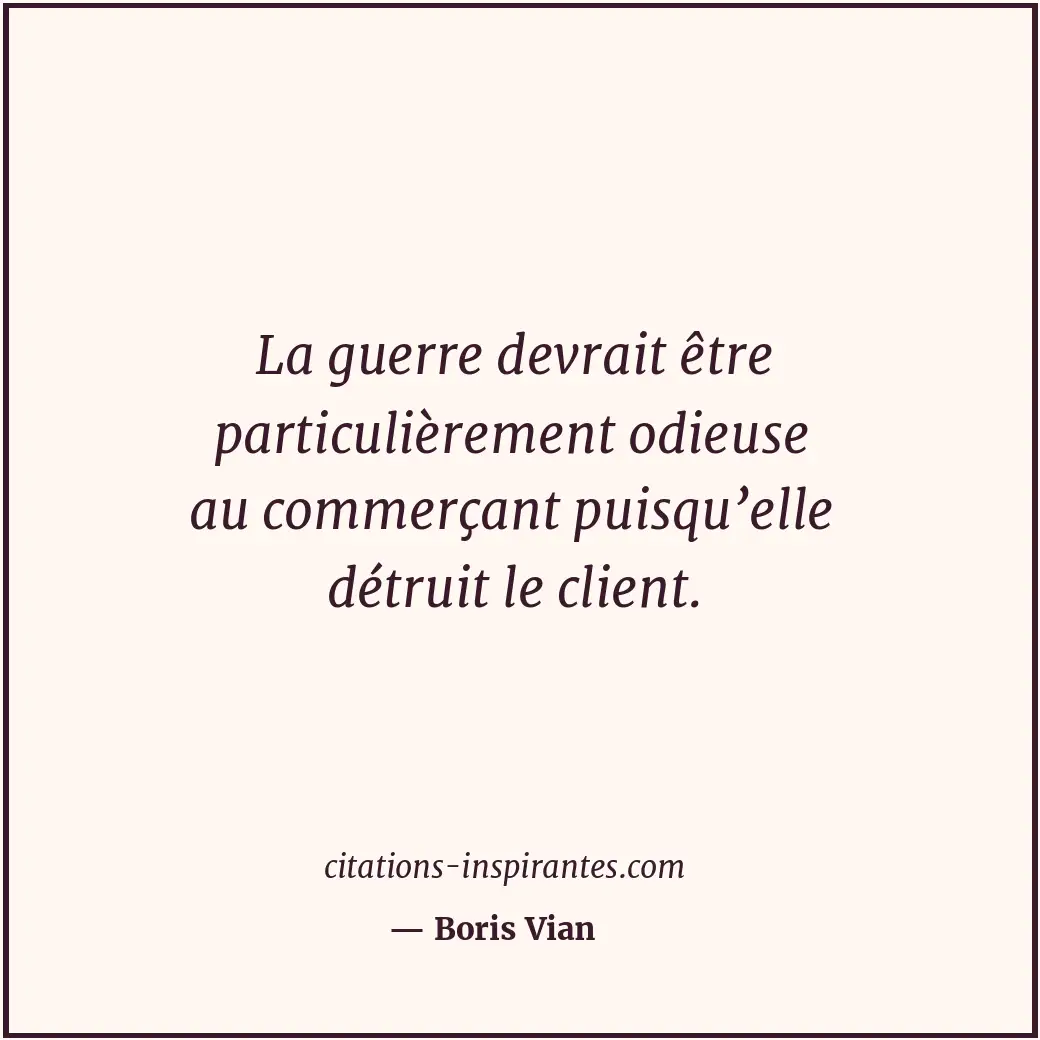 Citation de Boris Vian