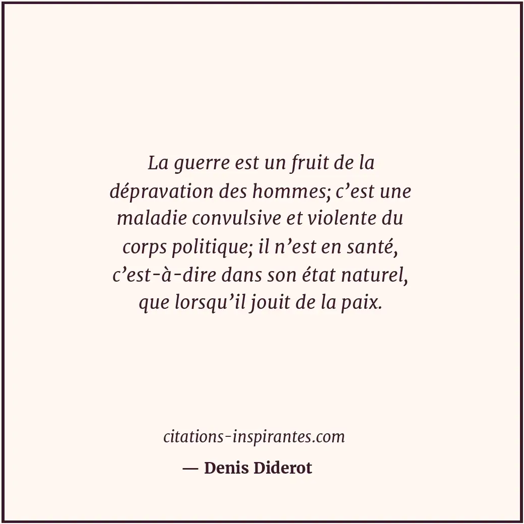 Citation de Denis Diderot