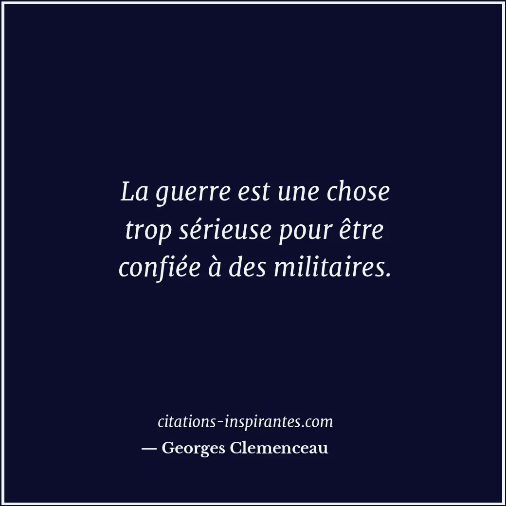 Citation de Georges Clemenceau