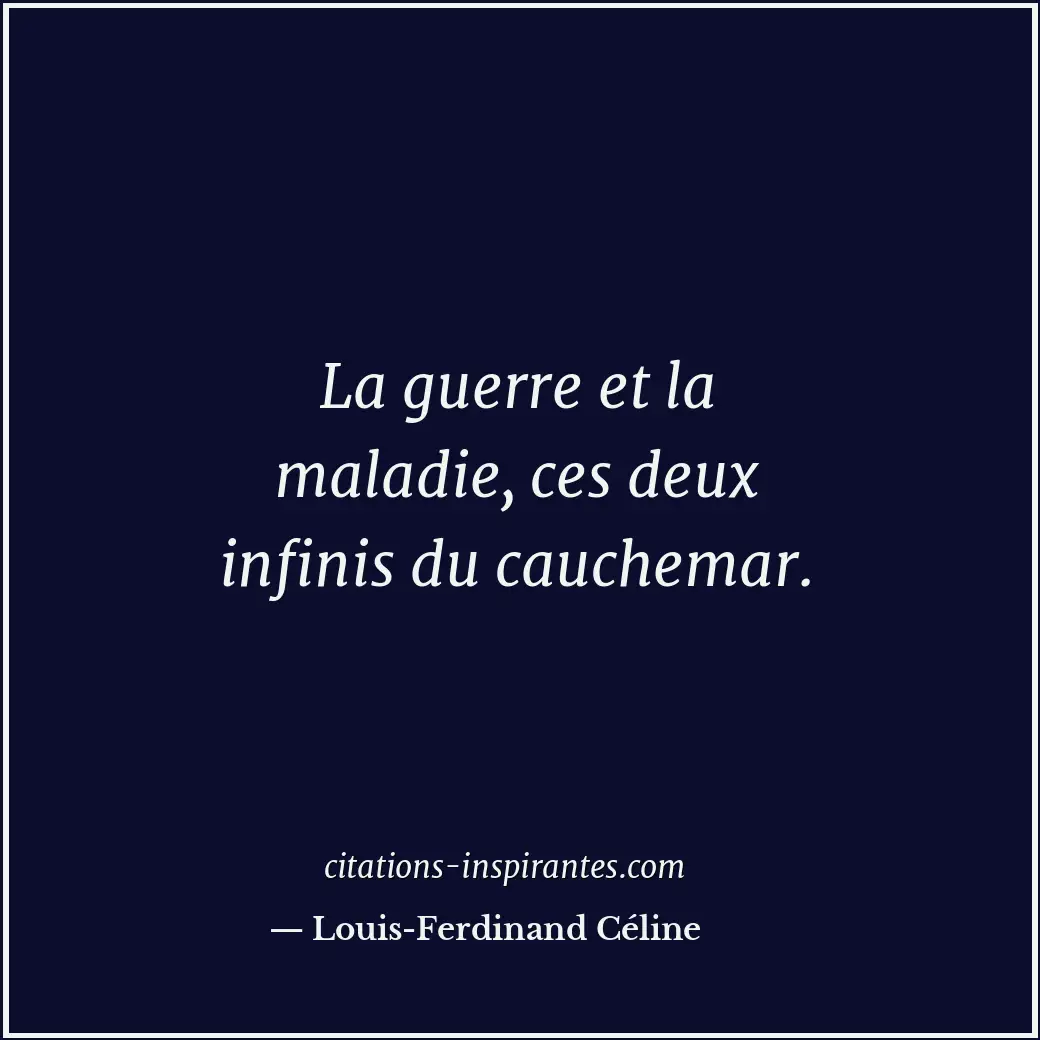 Citation de Louis-Ferdinand Céline