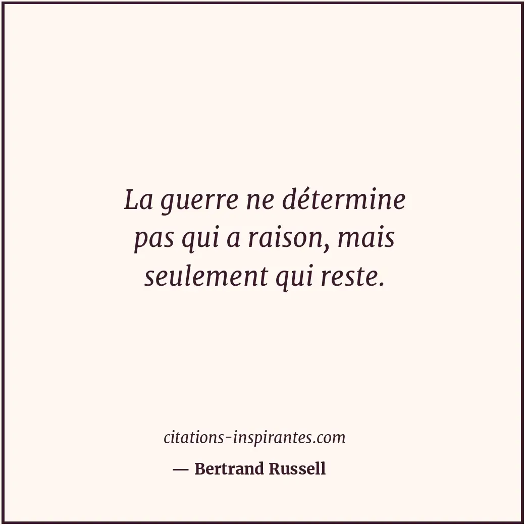 Citation de Bertrand Russell
