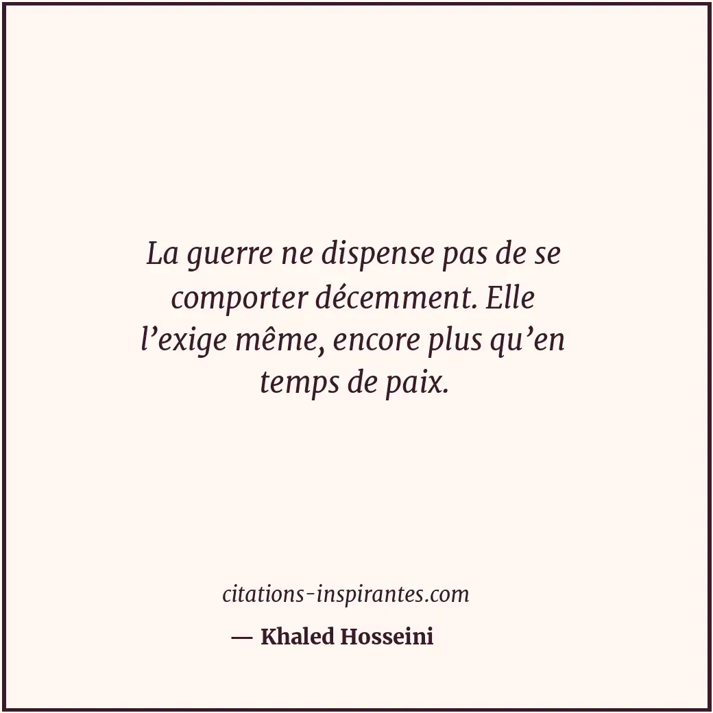 Citation de Khaled Hosseini