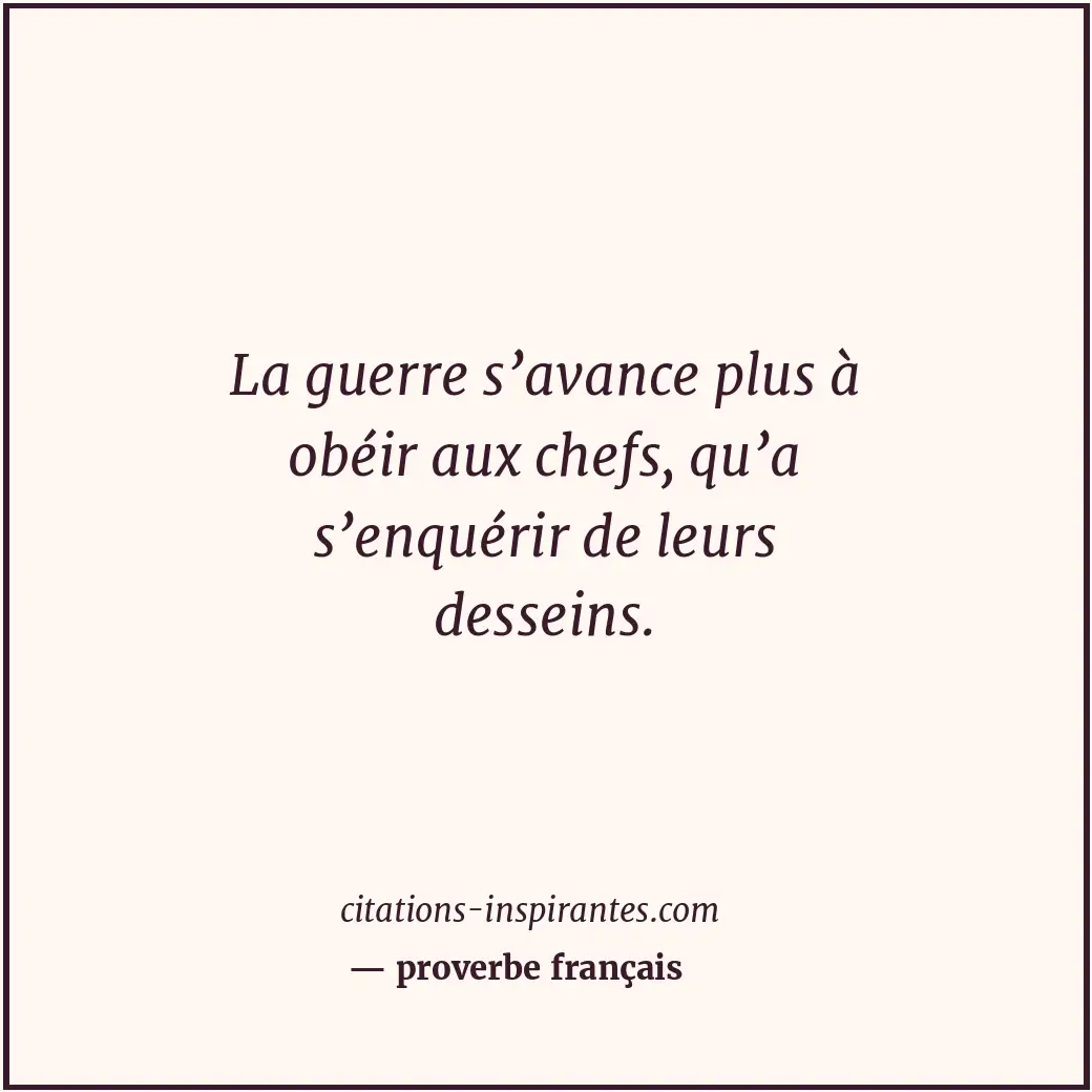 Citation de proverbe français