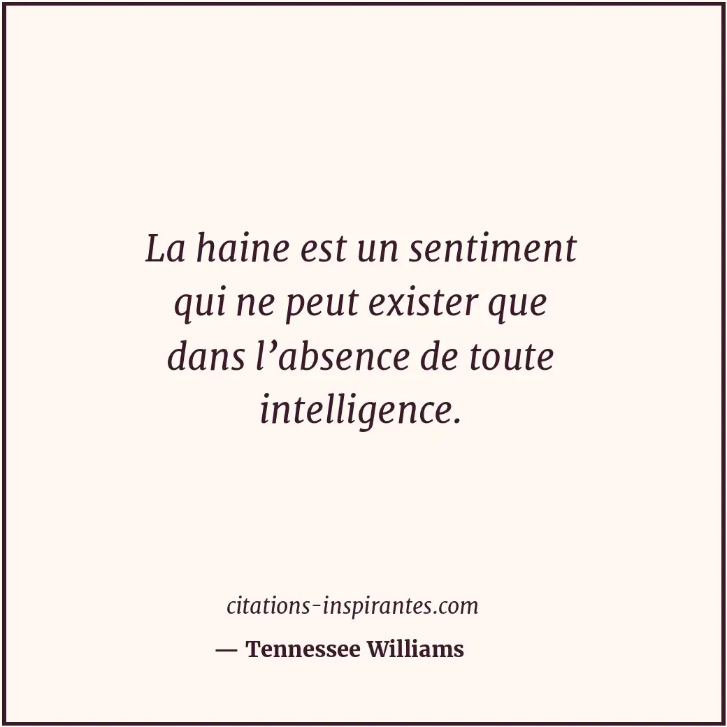 Citation de Tennessee Williams