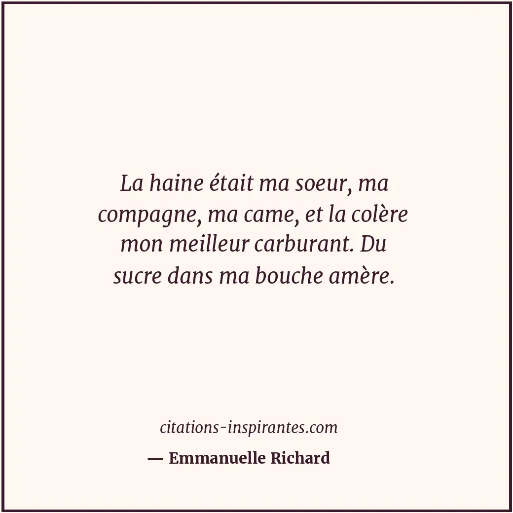 Citation de Emmanuelle Richard