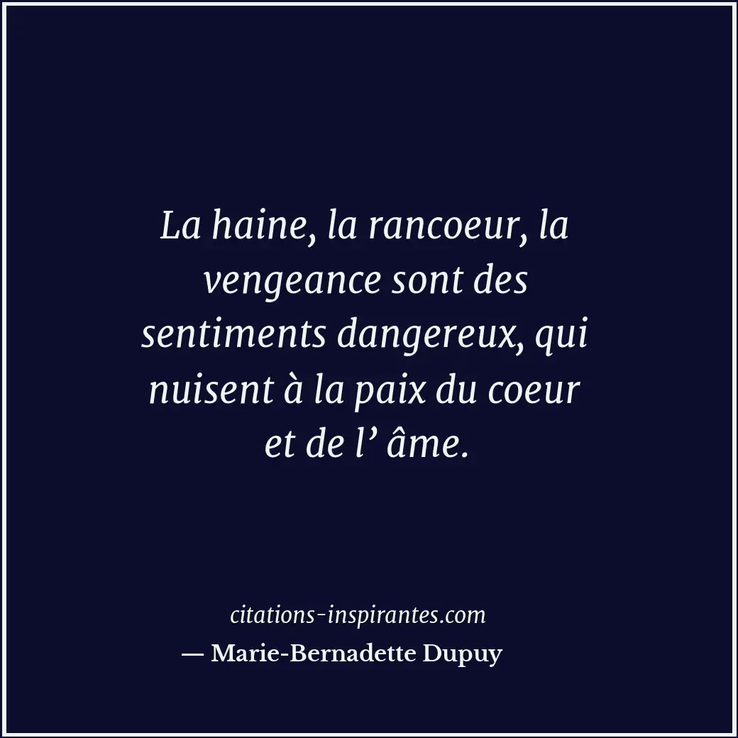 Citation de Marie-Bernadette Dupuy