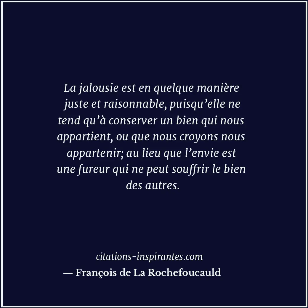 Citation de François de La Rochefoucauld