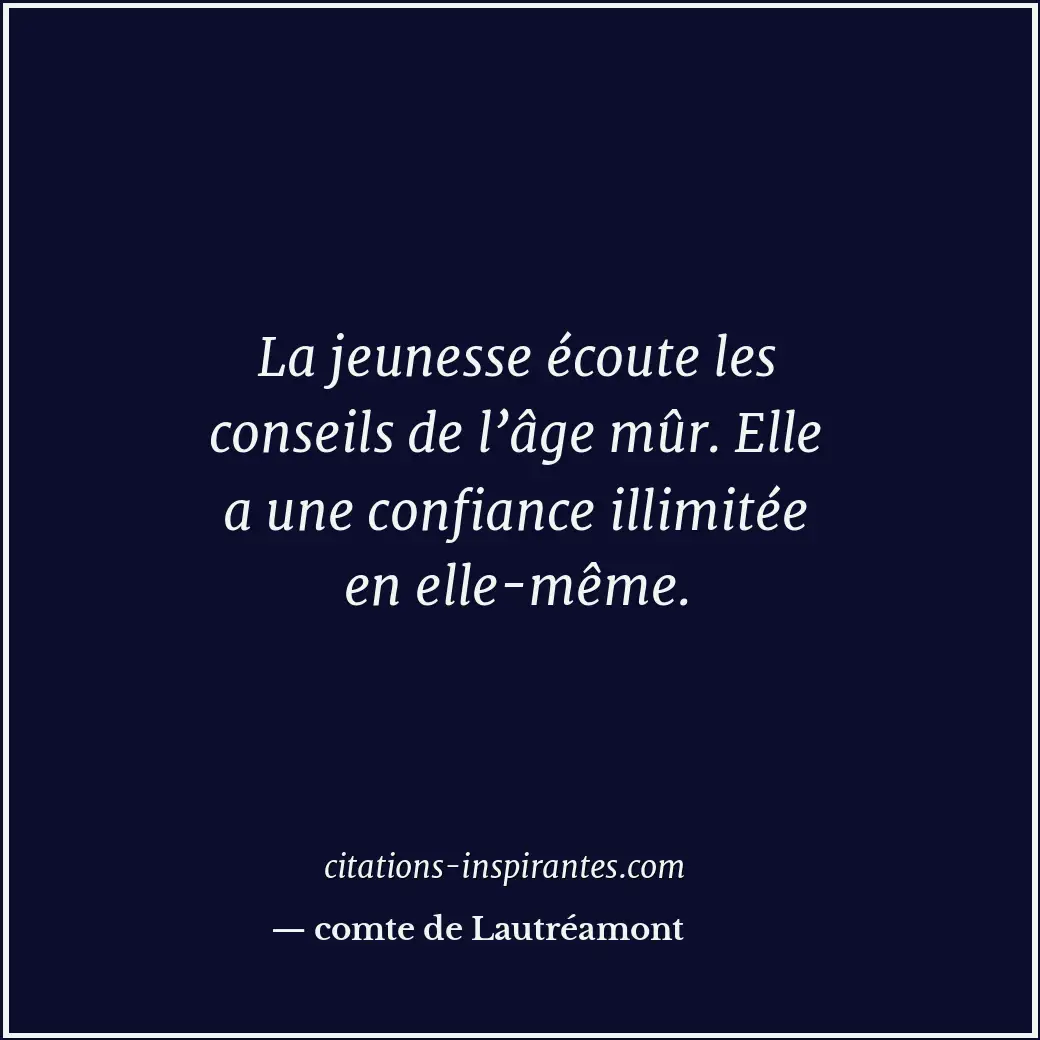 Citation de comte de Lautréamont