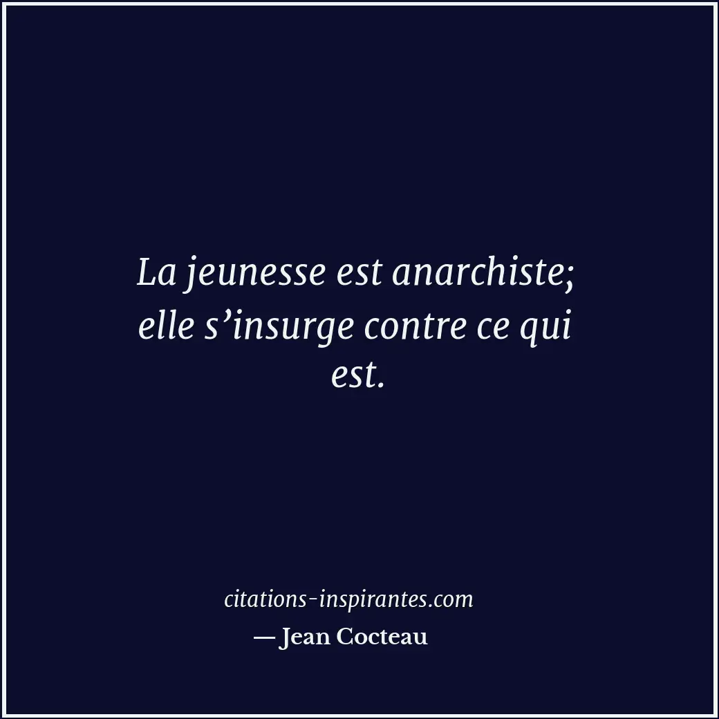 Citation de Jean Cocteau