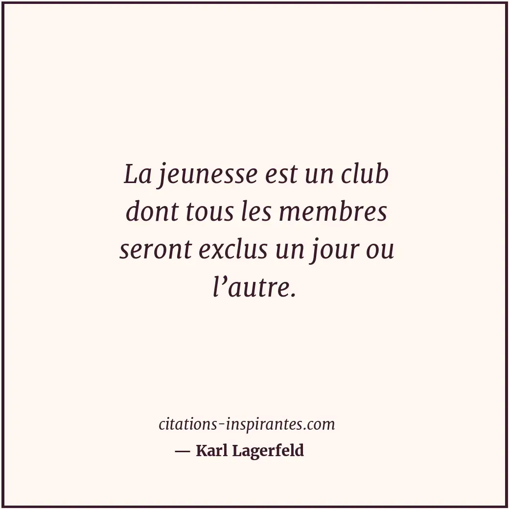 Citation de Karl Lagerfeld