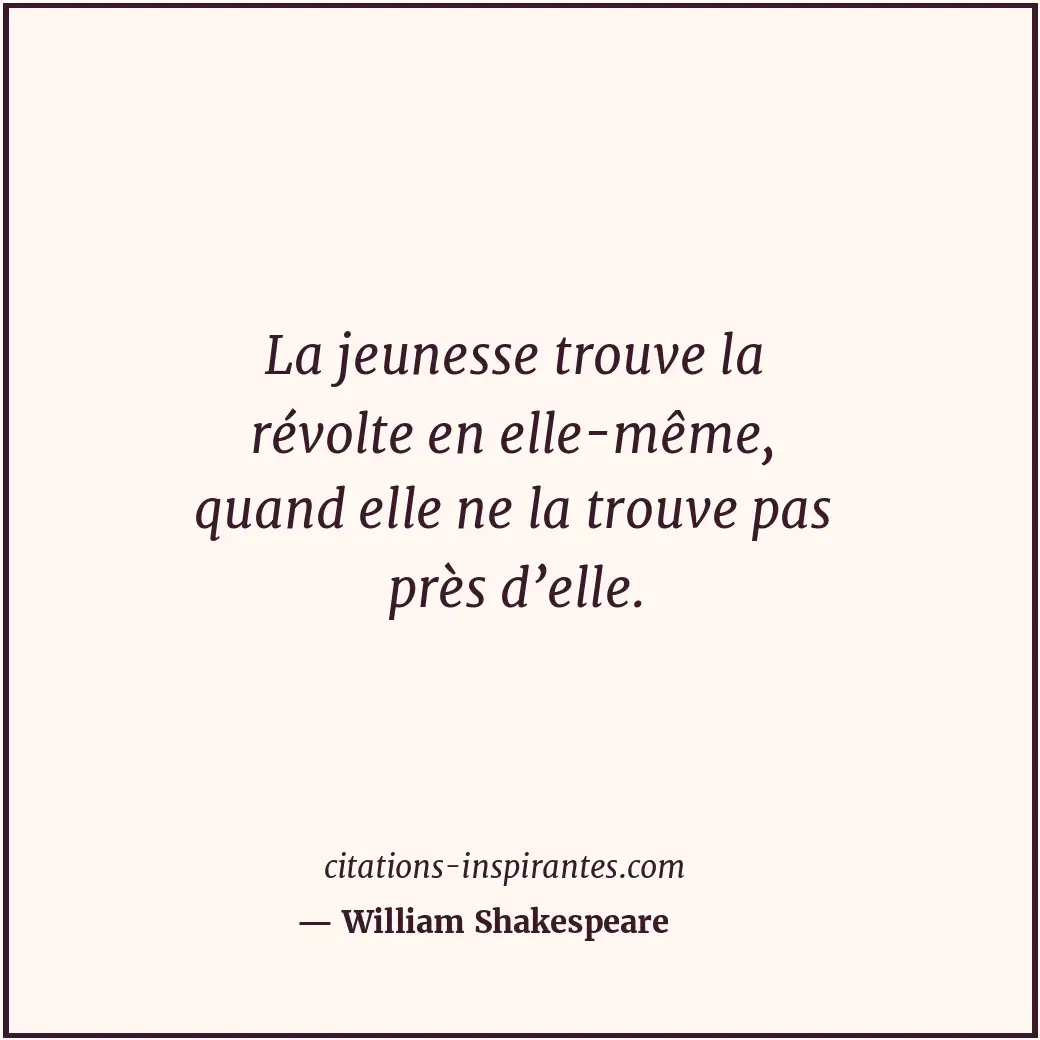 Citation de William Shakespeare