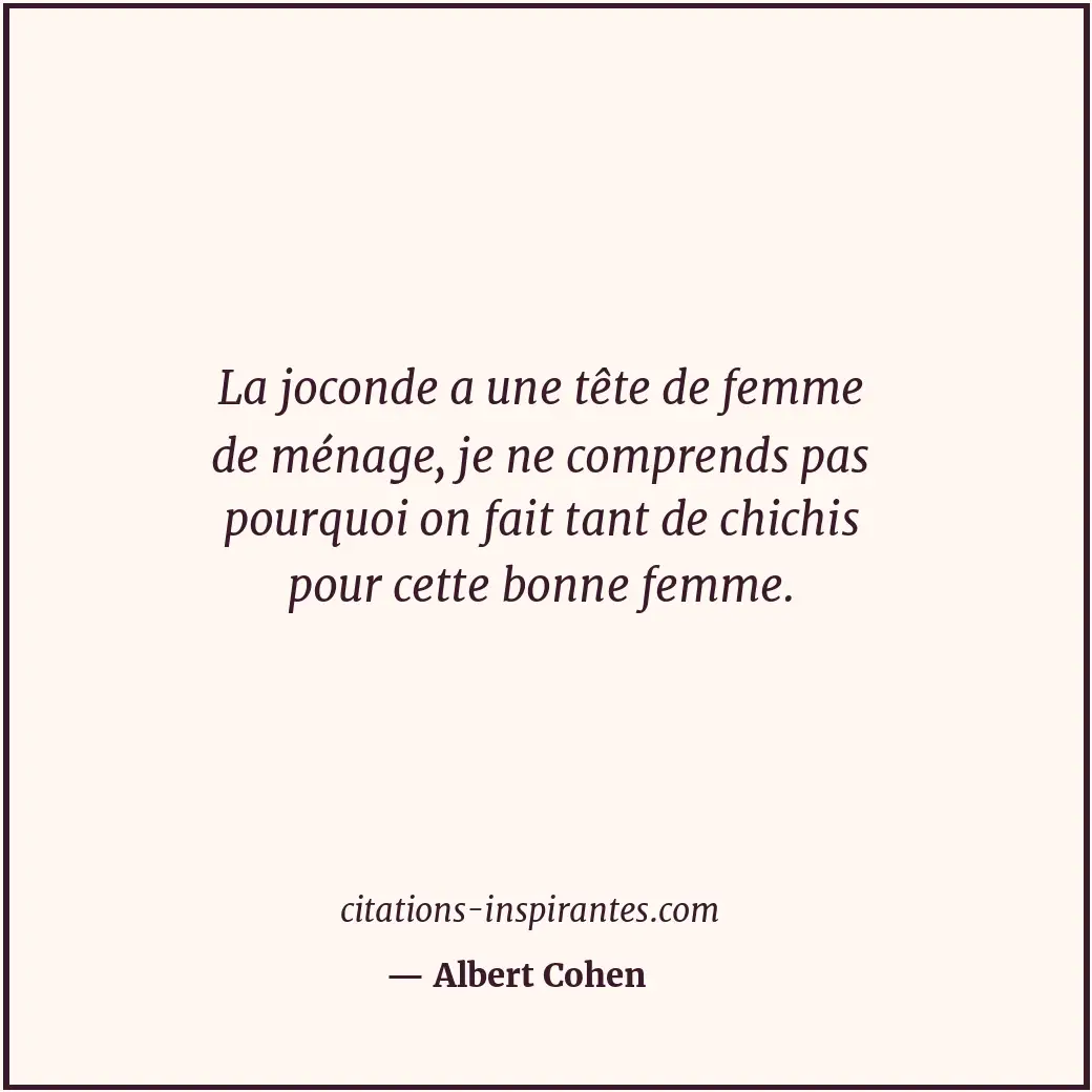 Citation de Albert Cohen
