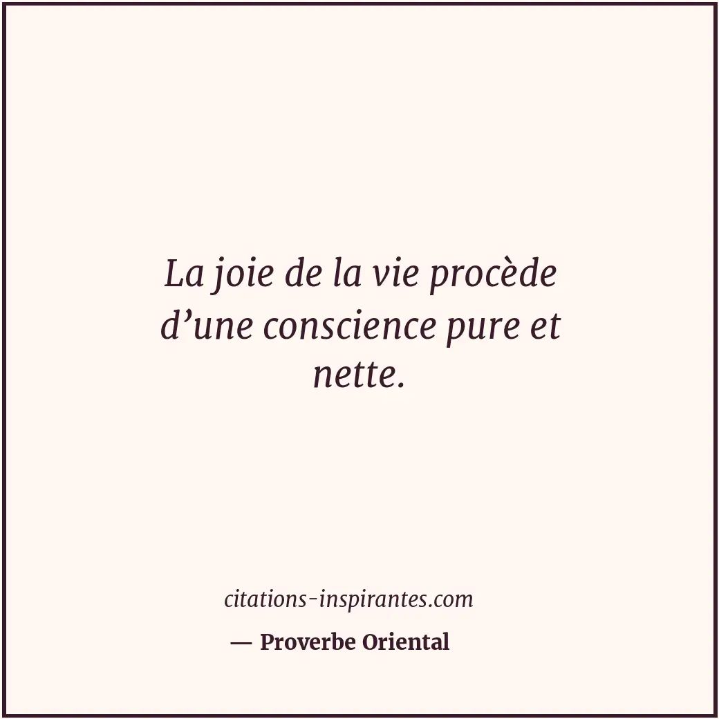 Citation de Proverbe Oriental