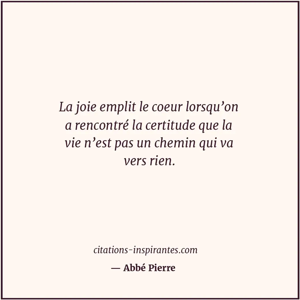 Citation de Abbé Pierre