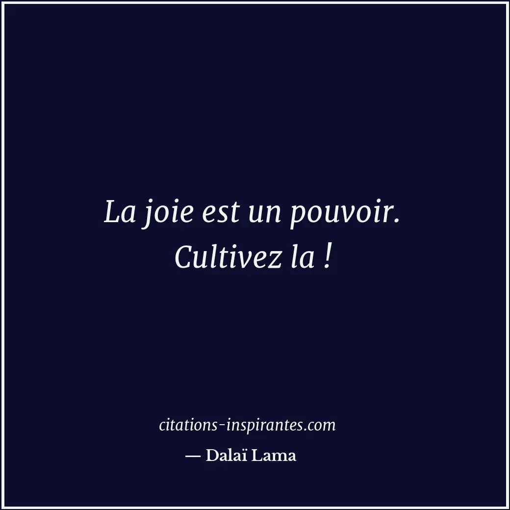 Citation de Dalaï Lama
