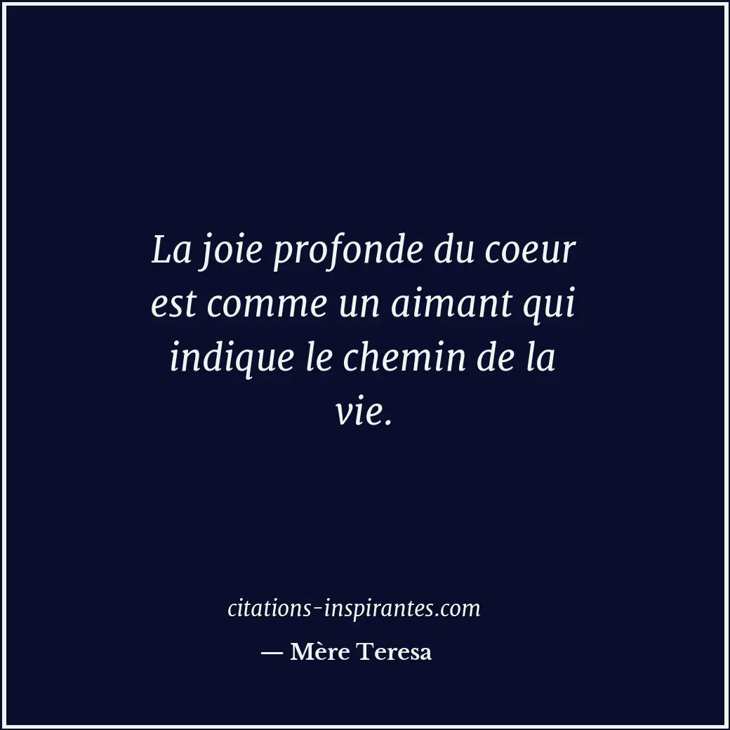 Citation de Mère Teresa