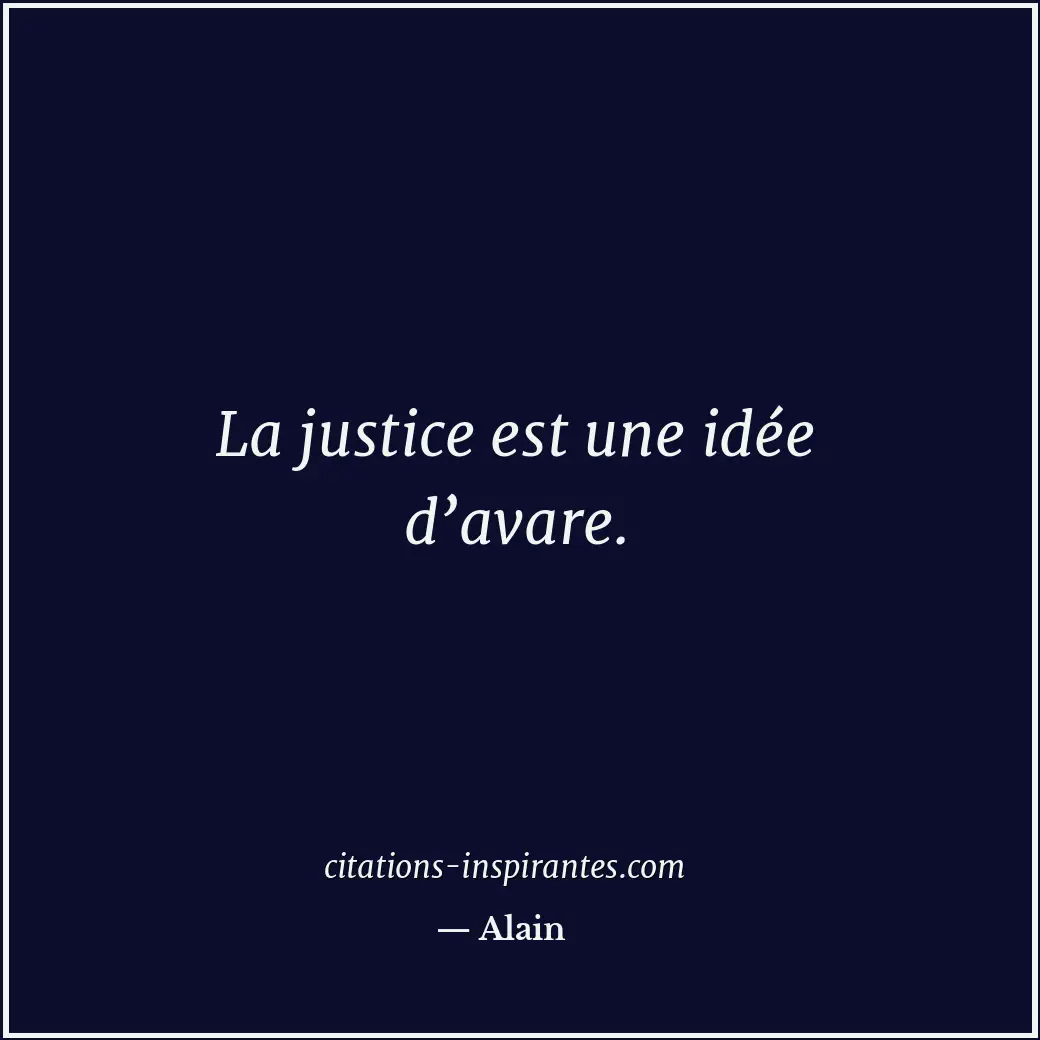 Citation de Alain