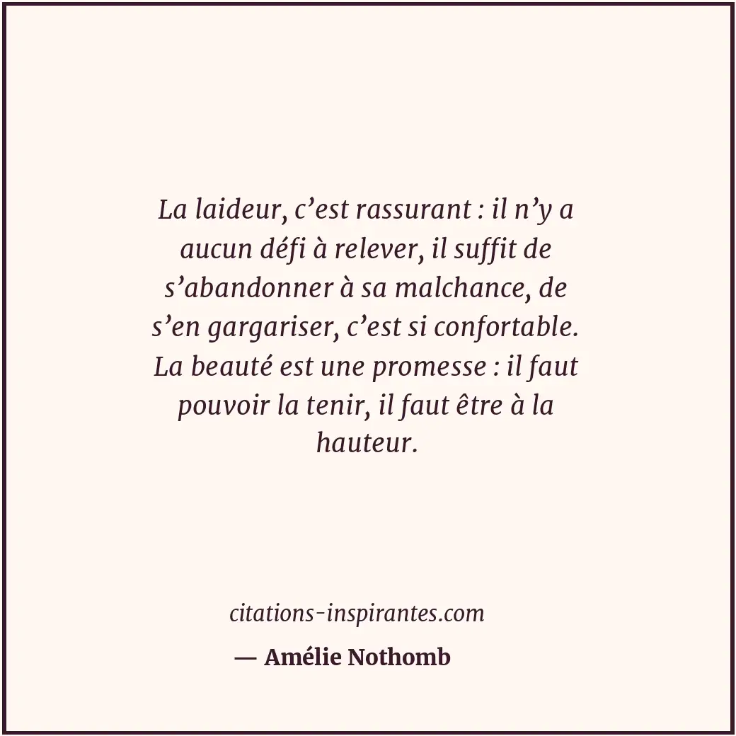 Citation de Amélie Nothomb