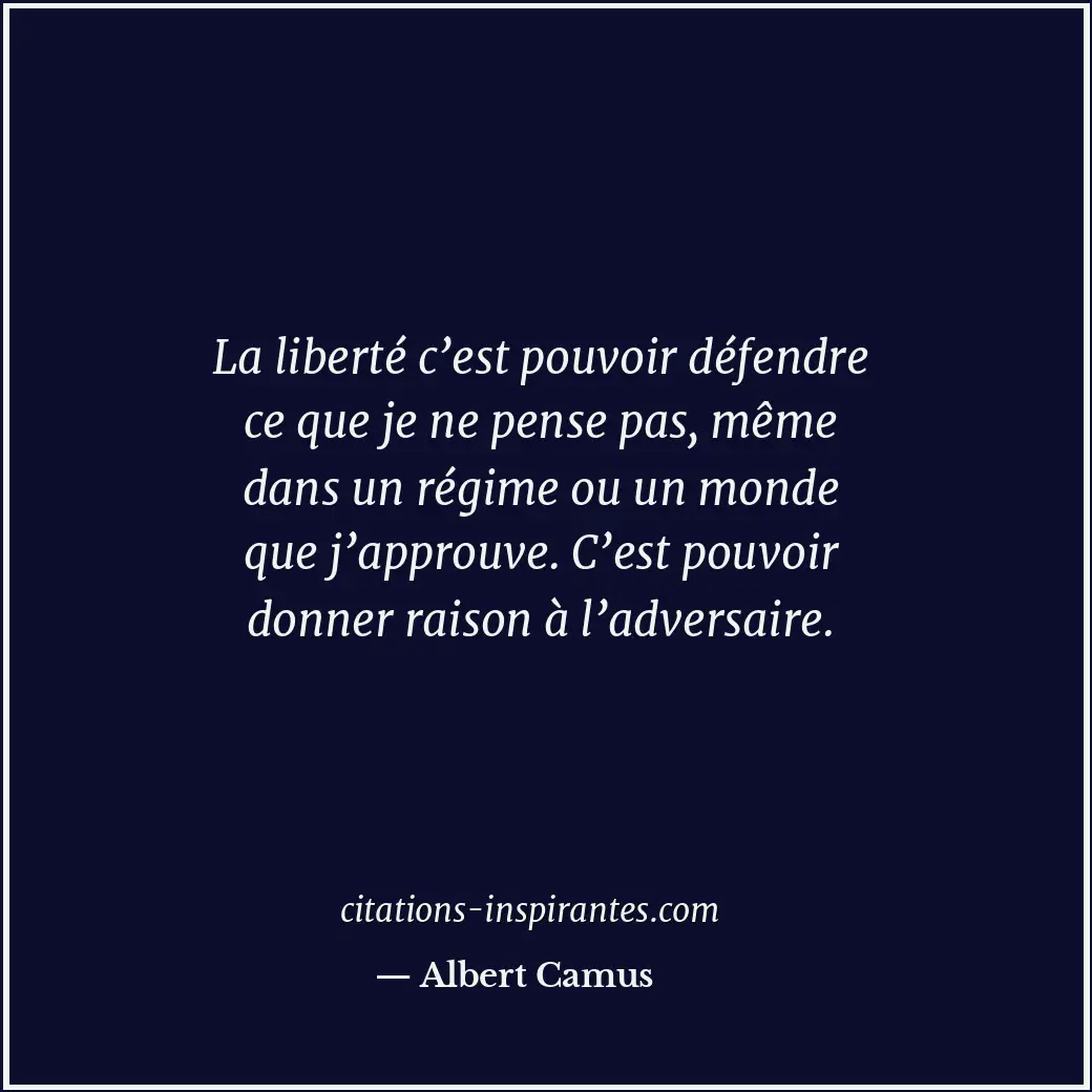 Citation de Albert Camus