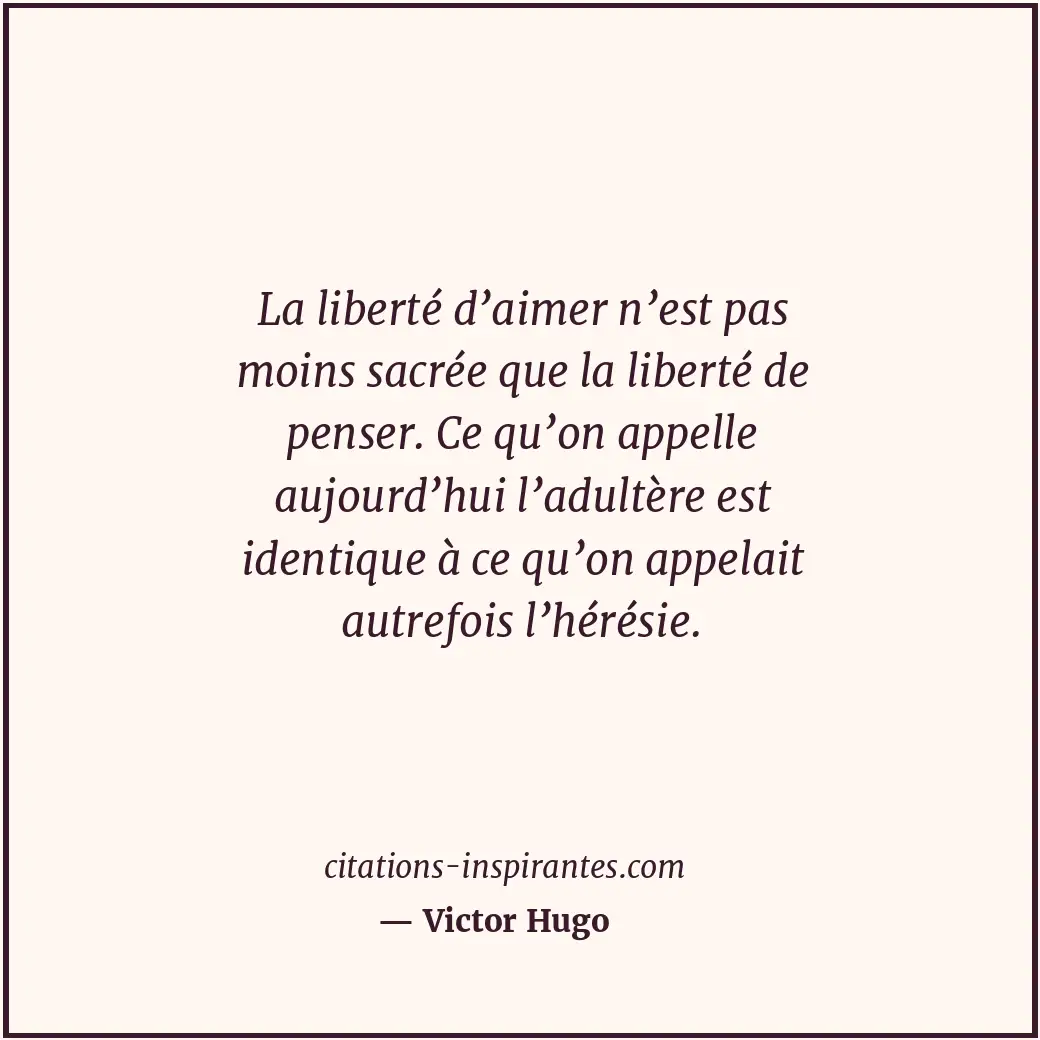 Citation de Victor Hugo