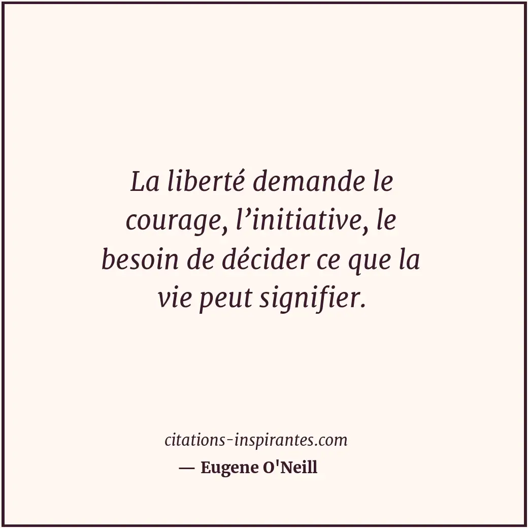 Citation de Eugene O'Neill