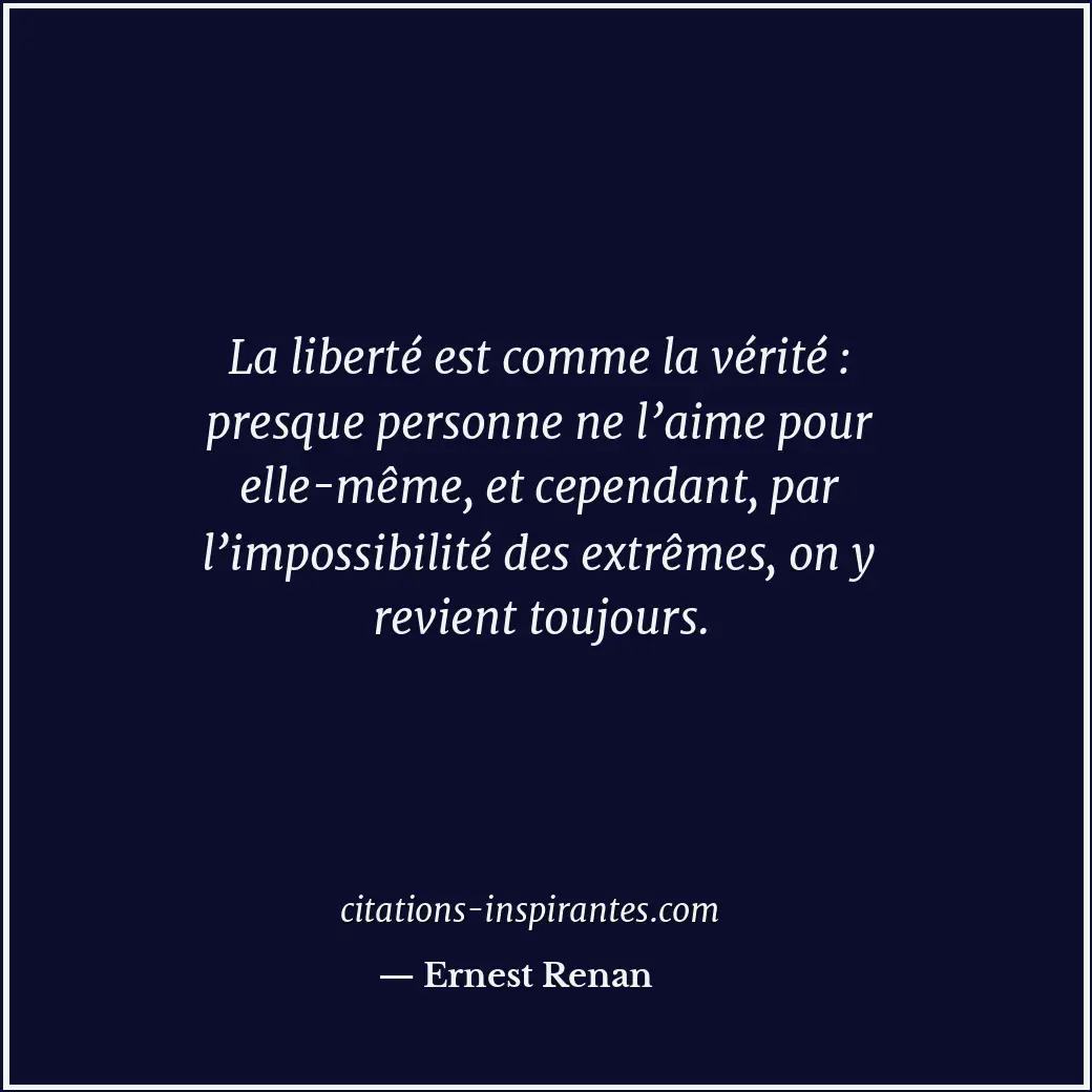 Citation de Ernest Renan