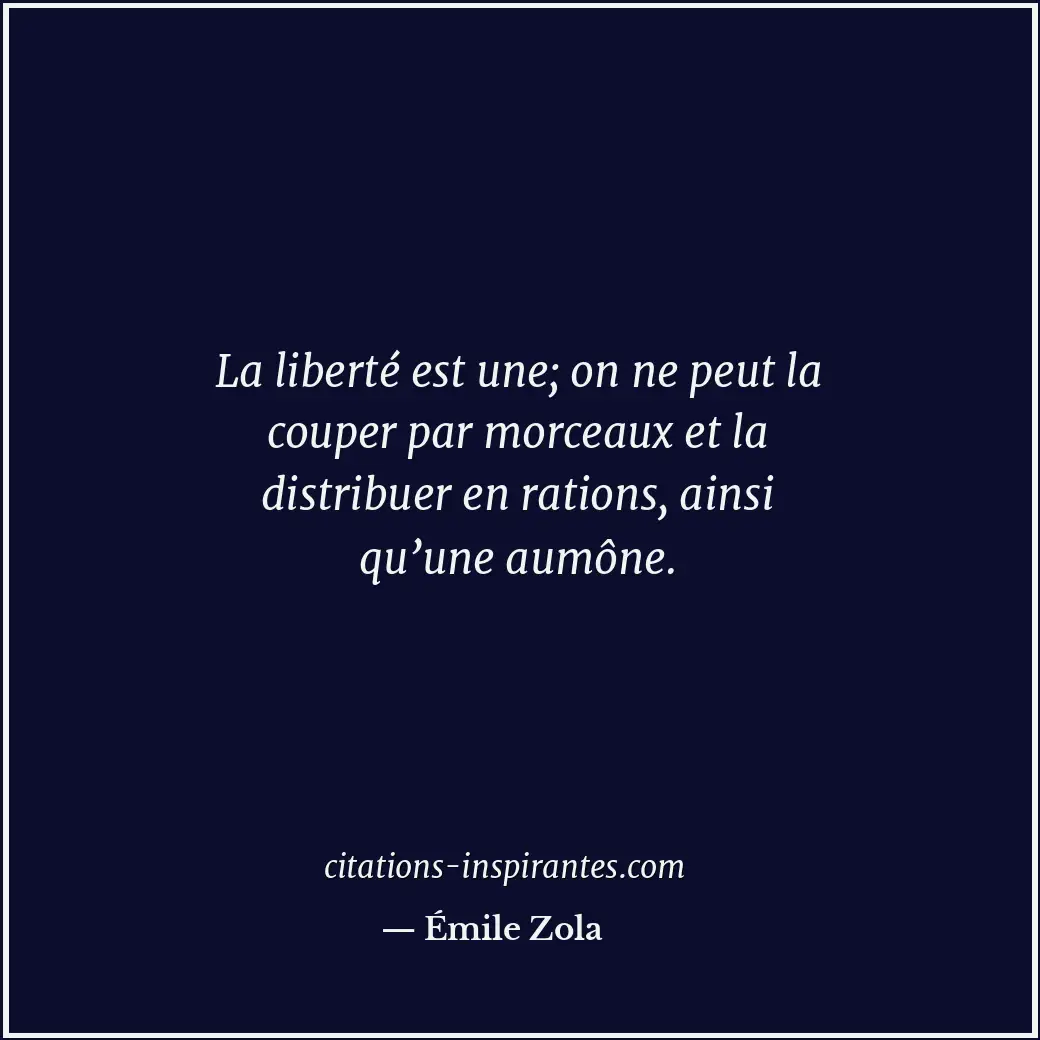 Citation de Émile Zola