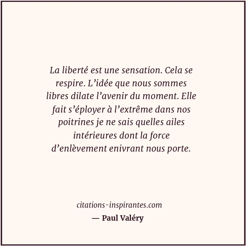 Citation de Paul Valéry