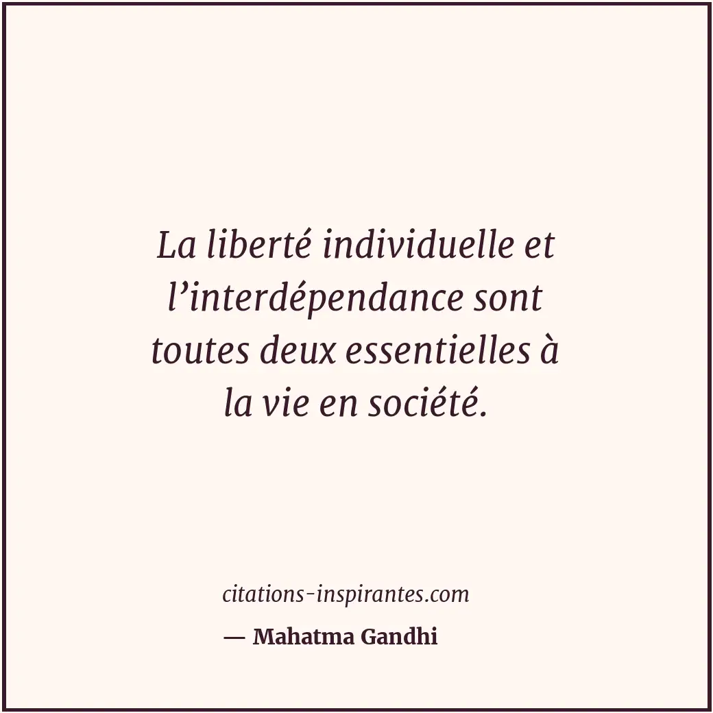 Citation de Mahatma Gandhi