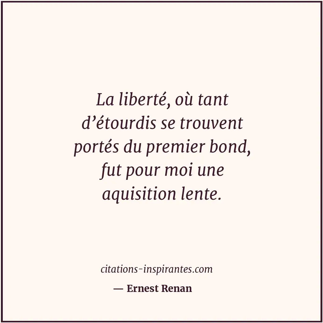 Citation de Ernest Renan