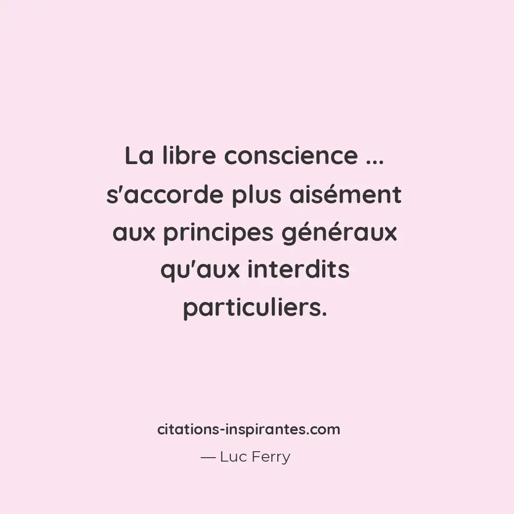 Citation de Luc Ferry