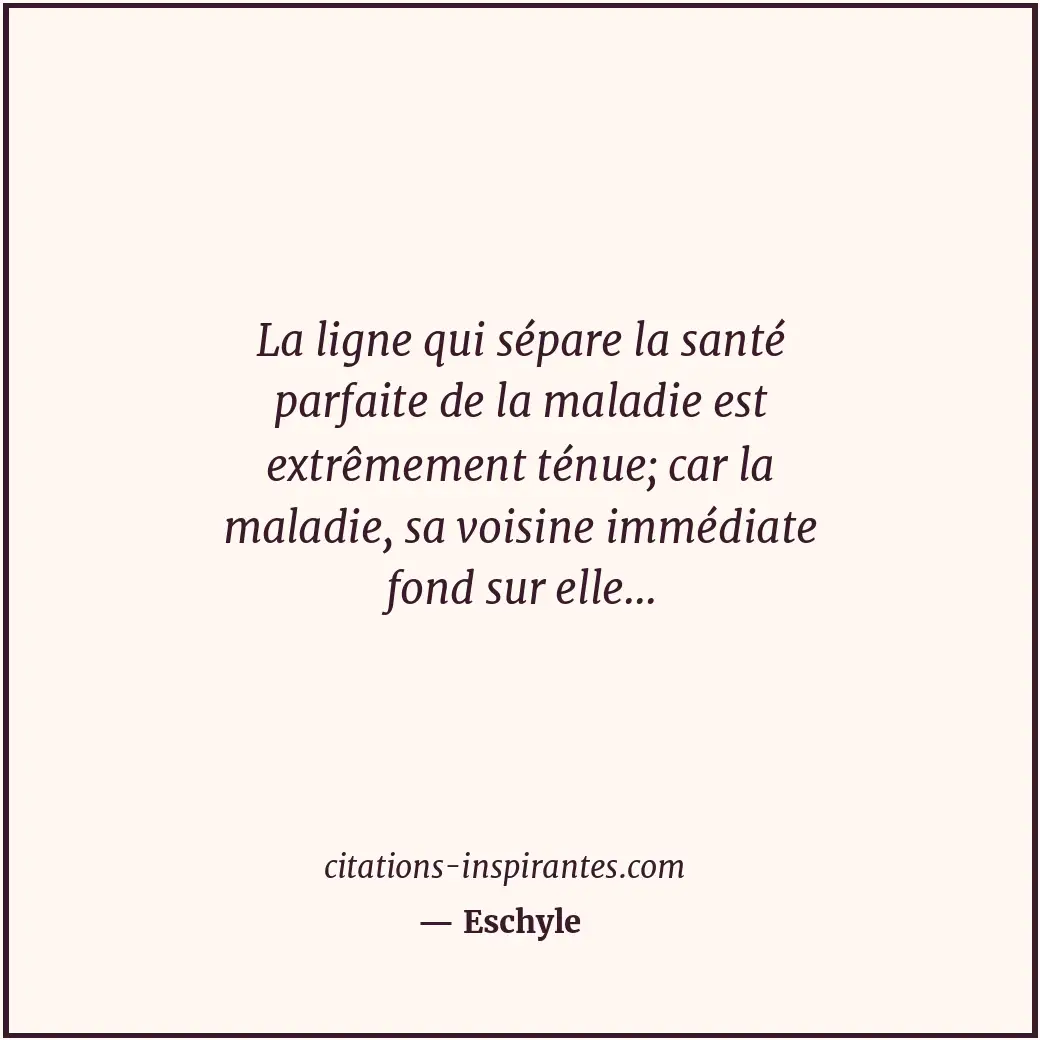 Citation de Eschyle
