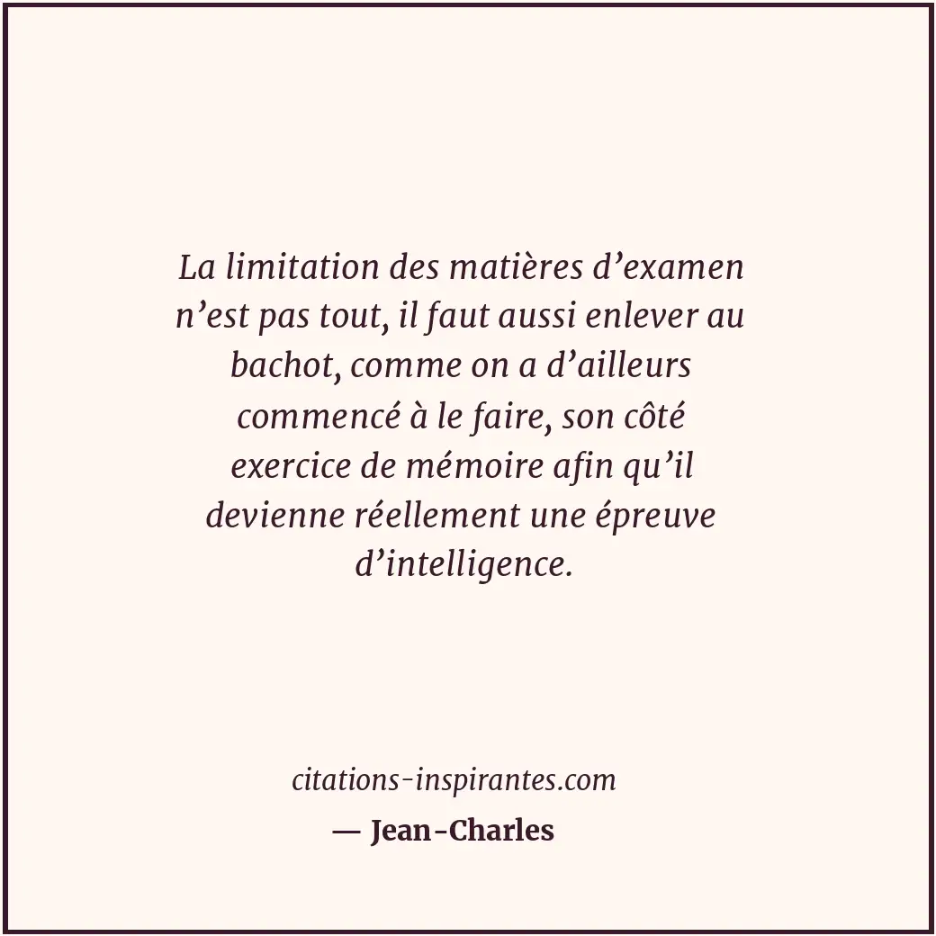 Citation de Jean-Charles