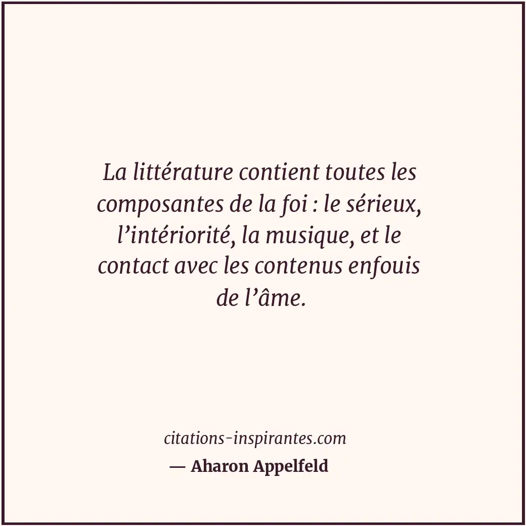 Citation de Aharon Appelfeld