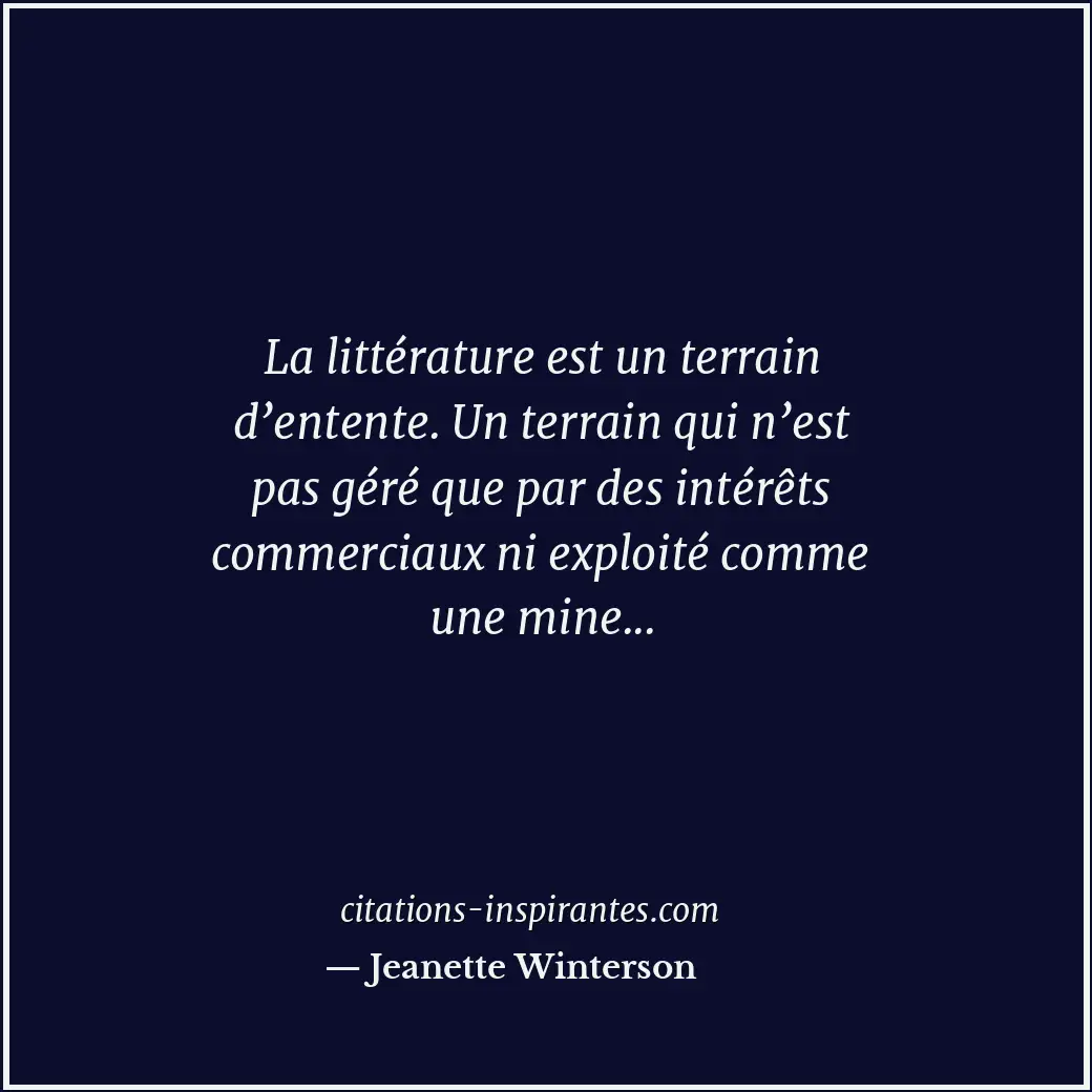 Citation de Jeanette Winterson